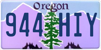 OR license plate 944HIY