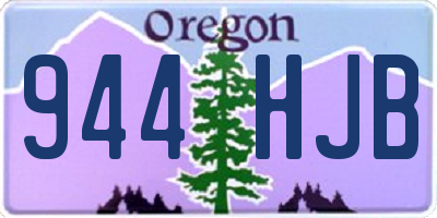 OR license plate 944HJB