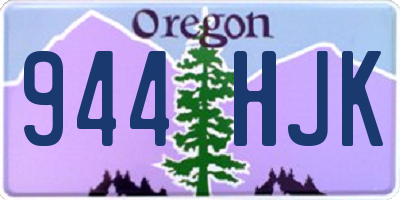 OR license plate 944HJK