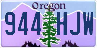 OR license plate 944HJW