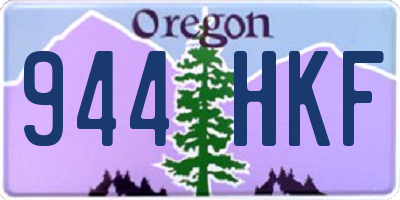 OR license plate 944HKF