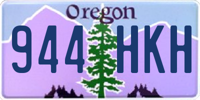 OR license plate 944HKH