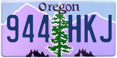 OR license plate 944HKJ