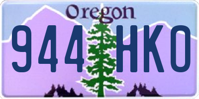 OR license plate 944HKO