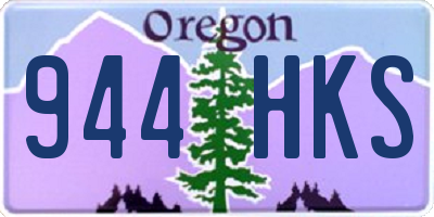 OR license plate 944HKS