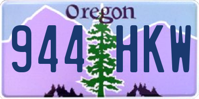 OR license plate 944HKW