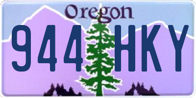 OR license plate 944HKY