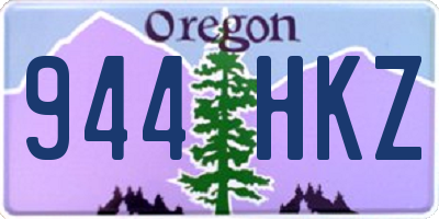 OR license plate 944HKZ