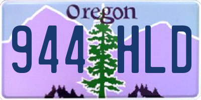 OR license plate 944HLD
