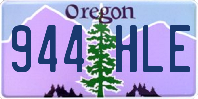 OR license plate 944HLE