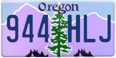 OR license plate 944HLJ