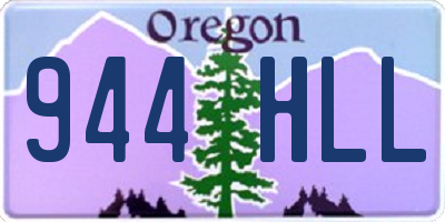 OR license plate 944HLL
