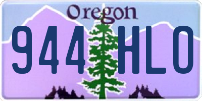 OR license plate 944HLO