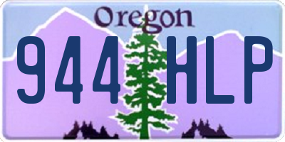 OR license plate 944HLP