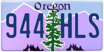 OR license plate 944HLS