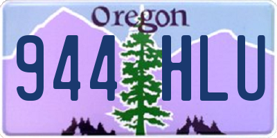 OR license plate 944HLU