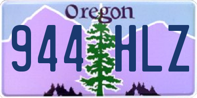 OR license plate 944HLZ