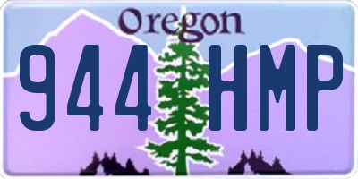 OR license plate 944HMP