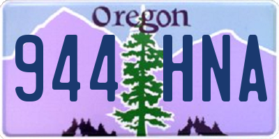OR license plate 944HNA