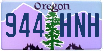 OR license plate 944HNH