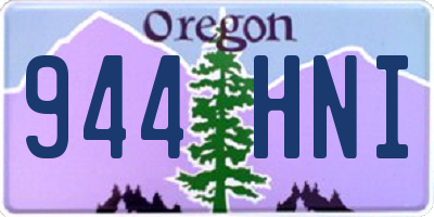 OR license plate 944HNI