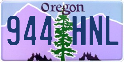 OR license plate 944HNL