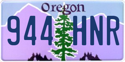 OR license plate 944HNR