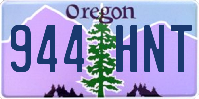 OR license plate 944HNT