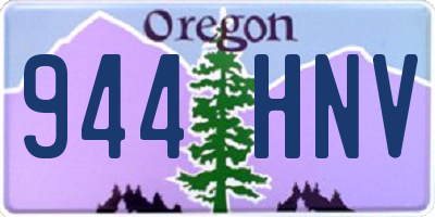 OR license plate 944HNV