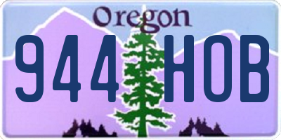 OR license plate 944HOB