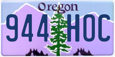 OR license plate 944HOC