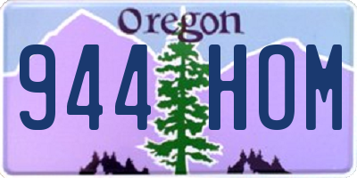 OR license plate 944HOM