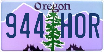 OR license plate 944HOR