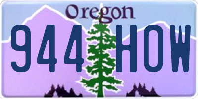 OR license plate 944HOW