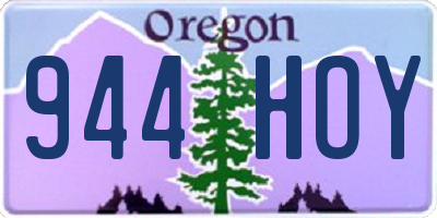 OR license plate 944HOY