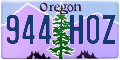 OR license plate 944HOZ
