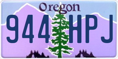 OR license plate 944HPJ