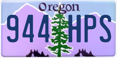 OR license plate 944HPS