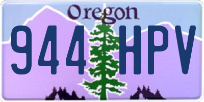 OR license plate 944HPV