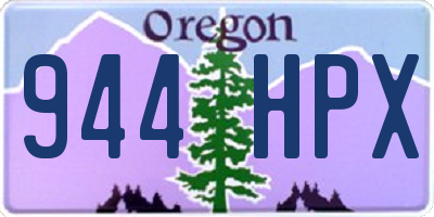 OR license plate 944HPX
