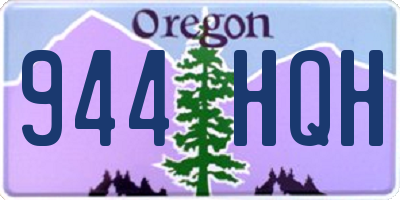 OR license plate 944HQH
