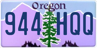 OR license plate 944HQQ