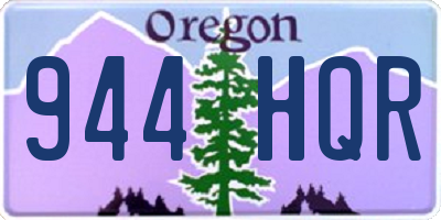 OR license plate 944HQR
