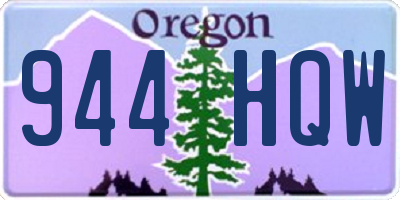 OR license plate 944HQW