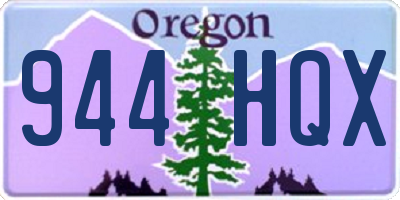 OR license plate 944HQX