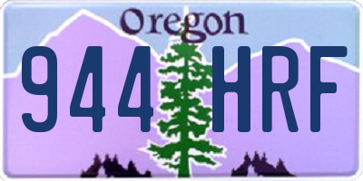 OR license plate 944HRF