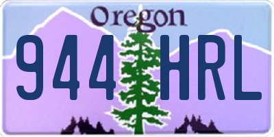 OR license plate 944HRL
