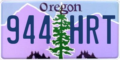 OR license plate 944HRT