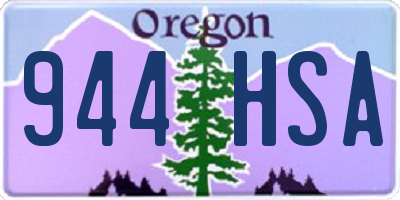OR license plate 944HSA