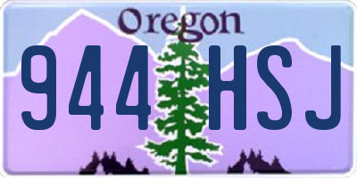 OR license plate 944HSJ
